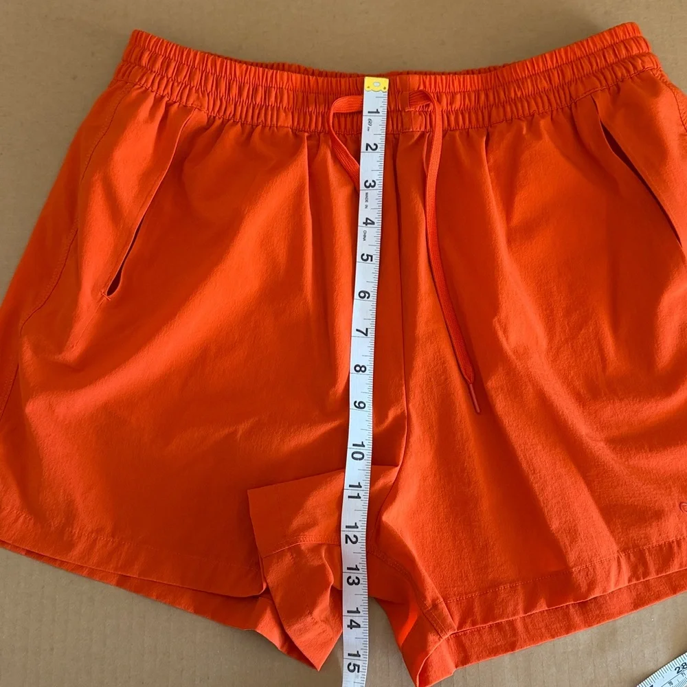OUTDOOR VOICES Orange Athletic Shorts size large - Picture 4 of 6